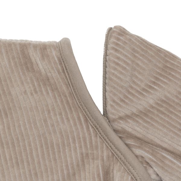 Jollein Slaapzak met Afritsbare Mouwen - Rib - 110 cm - Milky Coffee Jollein Slaapzak met Afritsbare Mouwen - Rib - 110 cm - Milky Coffee
