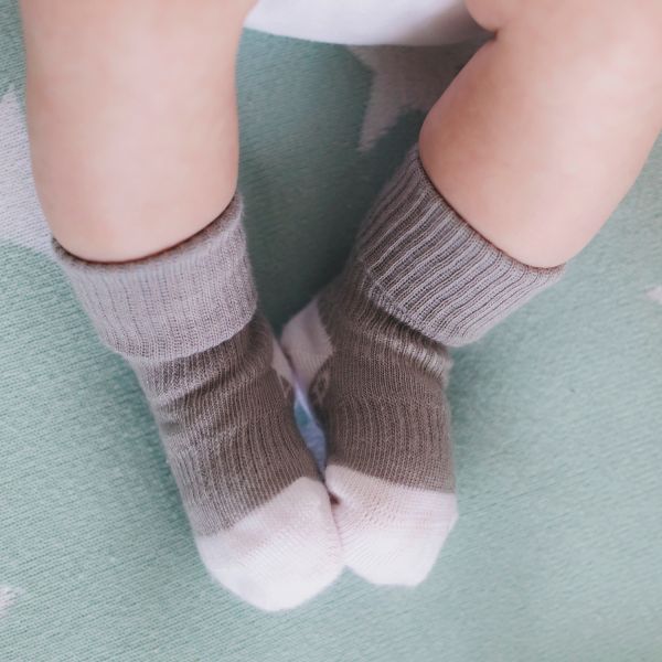 KipKep Blijf-Sokjes - 6-12 Mnd - 2-Pack - Silver Grey KipKep Blijf-Sokjes - 6-12 Mnd - 2-Pack - Silver Grey