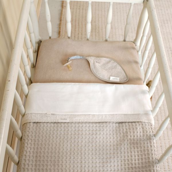 Koeka Wiegdeken Wafel/Teddy Oslo Sand/Pebble Koeka Wiegdeken Wafel/Teddy Oslo Sand/Pebble