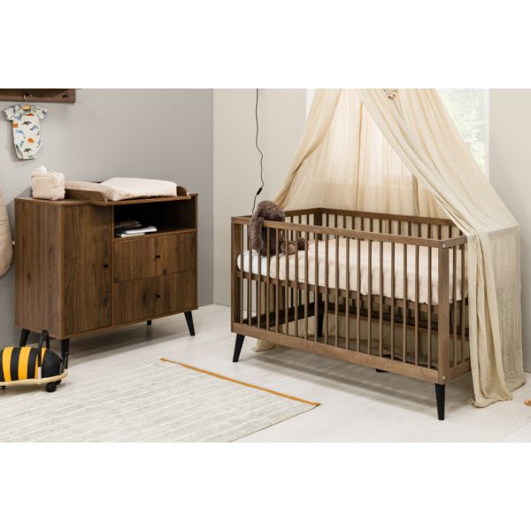 Bopita Ledikant 70 x 140 - Commode - Zara - Walnoot Bopita Ledikant 70 x 140 - Commode - Zara - Walnoot