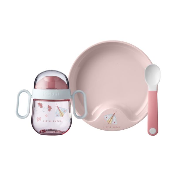 Mepal Babyservies Set Mio Flowers & Butterflies 3-Delig Mepal Babyservies Set Mio Flowers & Butterflies 3-Delig