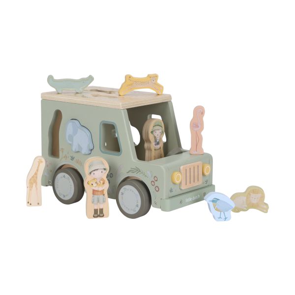 Little Dutch Safari Friends Jeep Vormenstoof Little Dutch Safari Friends Jeep Vormenstoof