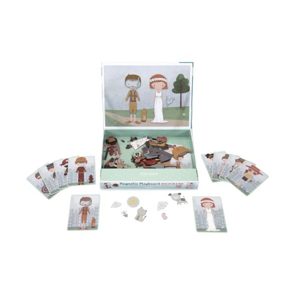 Little Dutch Magnetisch Speelbord Jim & Rosa
