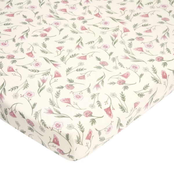 Meyco Hoeslaken Print - 40 x 80/90 cm - Jersey - Flower Meyco Hoeslaken Print - 40 x 80/90 cm - Jersey - Flower