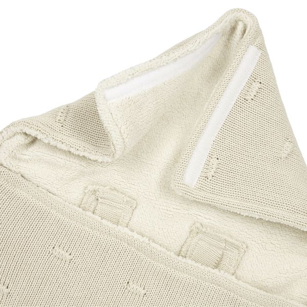 Meyco Voetenzak Knots Teddy - 40 x 82 cm - Soft Sand