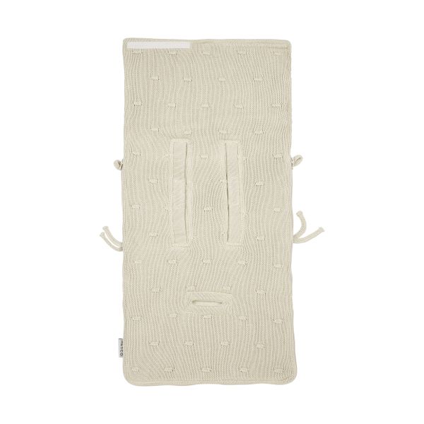 Meyco Voetenzak Knots Teddy - 40 x 82 cm - Soft Sand