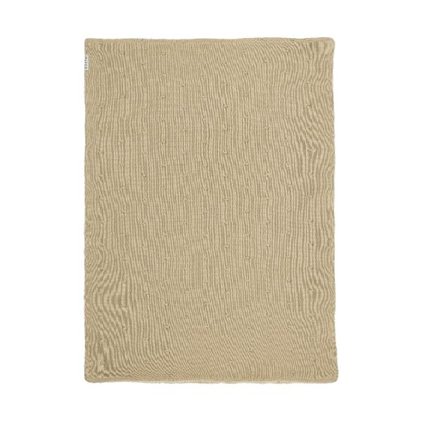 Meyco Wiegdeken Mini Knots Sand Teddy 75 x 100 cm