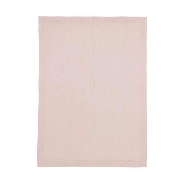Meyco Wiegdeken Mini Knots Soft Pink 75x100cm Meyco Wiegdeken Mini Knots Soft Pink 75x100cm