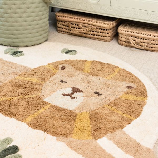 Little Dutch Leeuw Vloerkleed - 117 x 110 cm - Geel