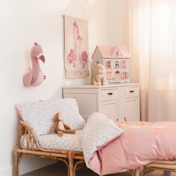 Little Dutch Wieg Hoeslaken - Blooming Safari Little Dutch Wieg Hoeslaken - Blooming Safari