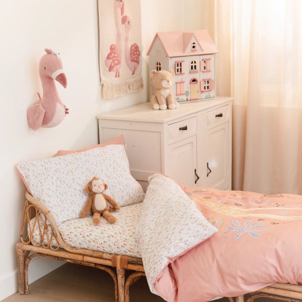 Little Dutch Wieg Hoeslaken - Blooming Safari Little Dutch Wieg Hoeslaken - Blooming Safari
