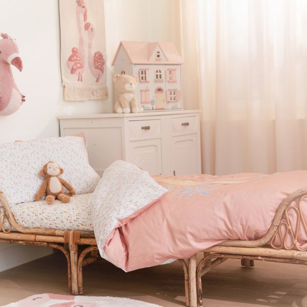Little Dutch Blooming Safari Dekbedovertrek - 120 x 150 cm - Roze