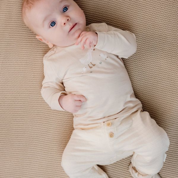 Little Dutch Broek - Maat 68 - Creme 