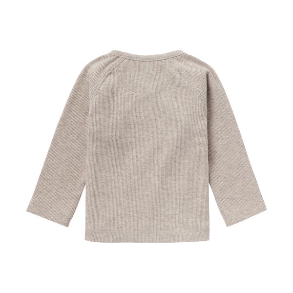 Noppies T-Shirt Overslag Rib Nanyuki Taupe Melange 56 Noppies T-Shirt Overslag Rib Nanyuki Taupe Melange 56