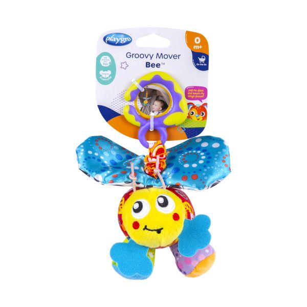 Playgro Groovy Mover Bee Hangspeeltje Playgro Groovy Mover Bee Hangspeeltje