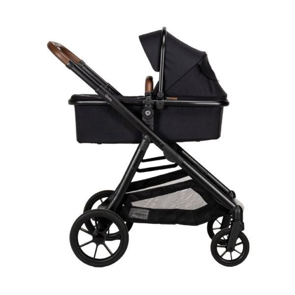 Qute Kinderwagen Q-Twin - Enkel/Duo/Twin - Jeans Zwart Qute Kinderwagen Q-Twin - Enkel/Duo/Twin - Jeans Zwart