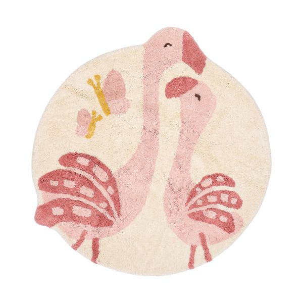 Little Dutch Flamingo Vloerkleed - 110 x 110 cm - Roze Little Dutch Flamingo Vloerkleed - 110 x 110 cm - Roze