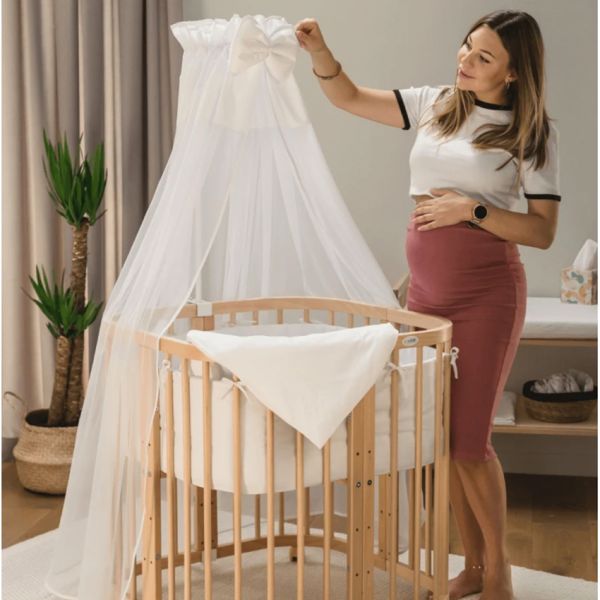 Waldin Hoeslaken Set W2 7 in 1 Babybedje White