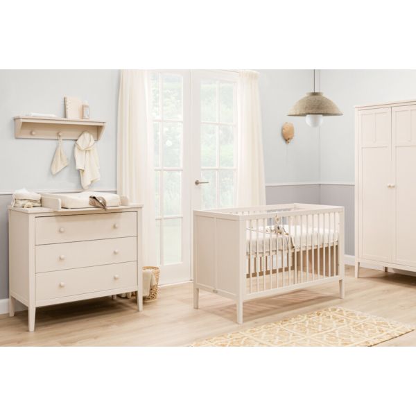 Bopita Ledikant 70 x 140 cm - Commode - Hanglegkast 2-drs - Vieve - Dune Bopita Ledikant 70 x 140 cm - Commode - Hanglegkast 2-drs - Vieve - Dune