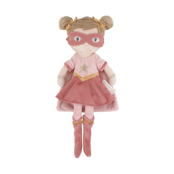 Little Dutch Knuffelpop Superhero Rosa - 35 cm