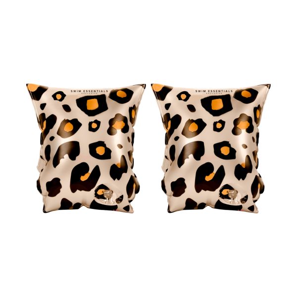 Swim Essentials Exclusive Zwembandjes  Beige Leopard (0-2 jaar)