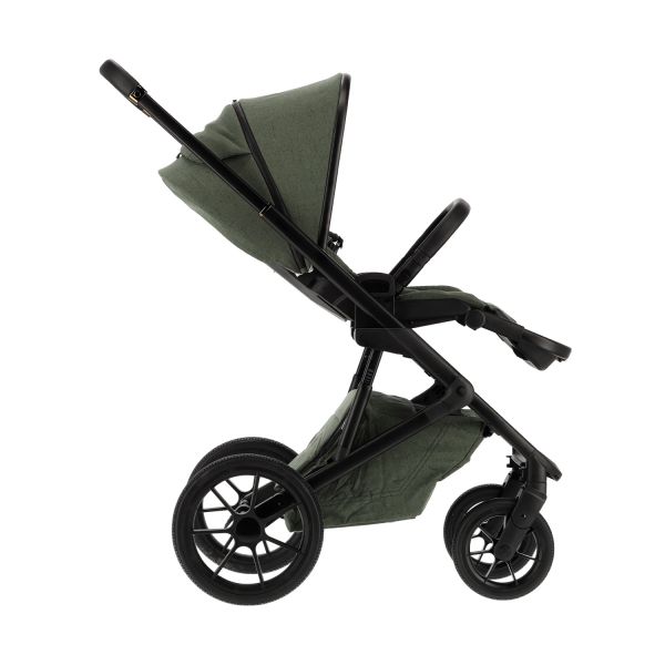 Qute Q-Rider Plus Kinderwagen - Thyme Green | Kidsriver Curve Autostoel - Clay | Kidsriver Isofix Base Qute Q-Rider Plus Kinderwagen - Thyme Green | Kidsriver Curve Autostoel - Clay | Kidsriver Isofix Base