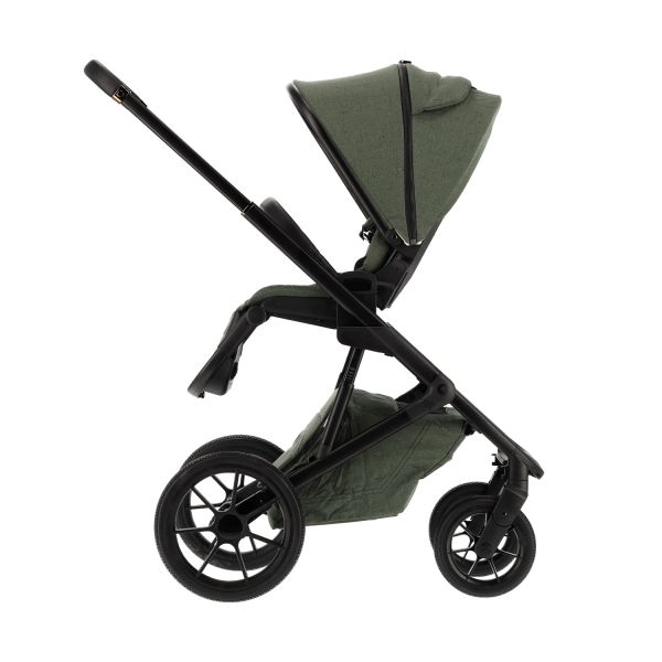 Qute Q-Rider Plus Kinderwagen - Thyme Green | Kidsriver Curve Autostoel - Black | Kidsriver Isofix Base Qute Q-Rider Plus Kinderwagen - Thyme Green | Kidsriver Curve Autostoel - Black | Kidsriver Isofix Base
