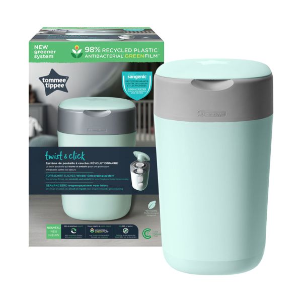 Tommee Tippee Sangenic Twist & Click Luieremmer - ECO - Groen