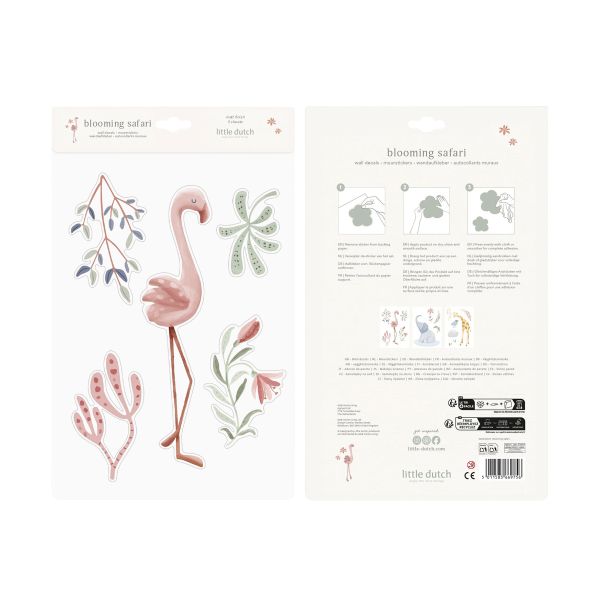Little Dutch Muursticker Set - Blooming Safari - A3