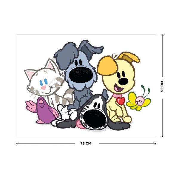 Woezel & Pip Muursticker - Dieren Woezel & Pip Muursticker - Dieren