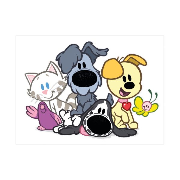 Woezel & Pip Muursticker - Dieren Woezel & Pip Muursticker - Dieren