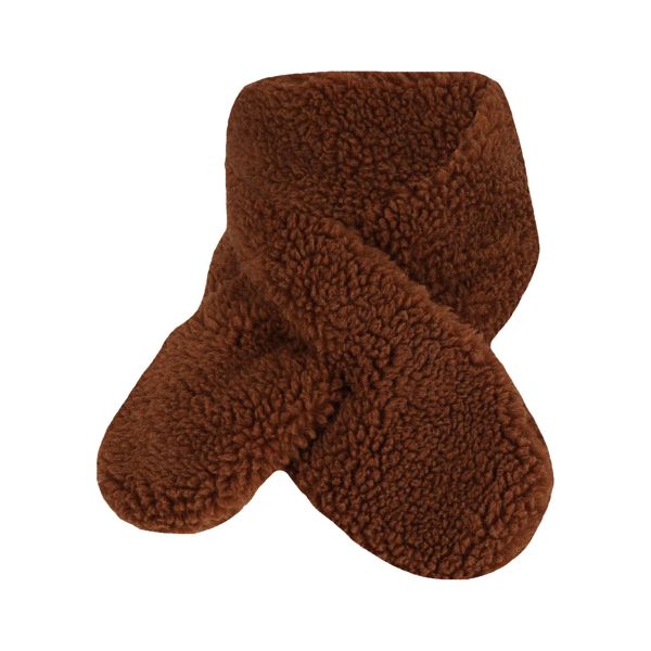 Sarlini Sjaal Teddy Mid Brown  0-6 maanden