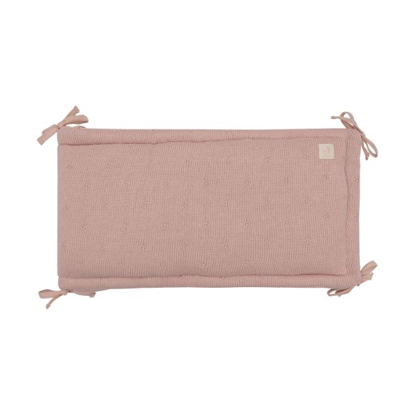 Jollein Cosy Knit Boxbumper - 180 x 30 cm - Wild Rose