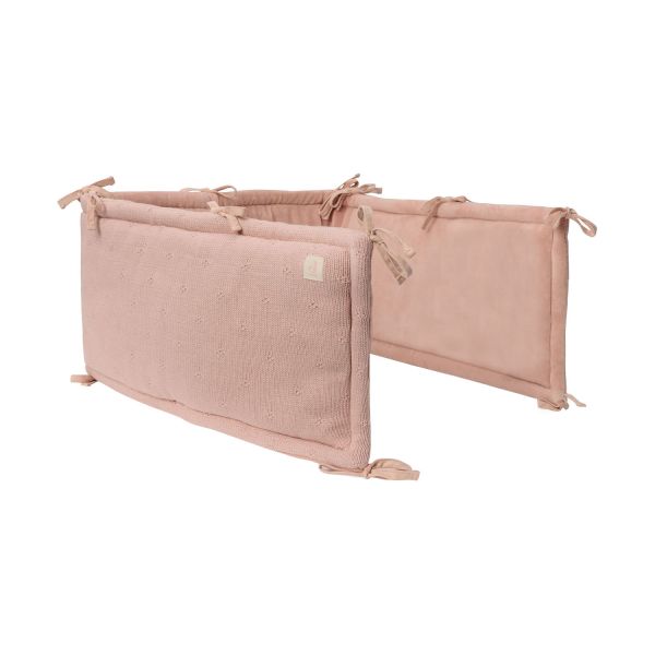 Jollein Cosy Knit Boxbumper - 180 x 30 cm - Wild Rose