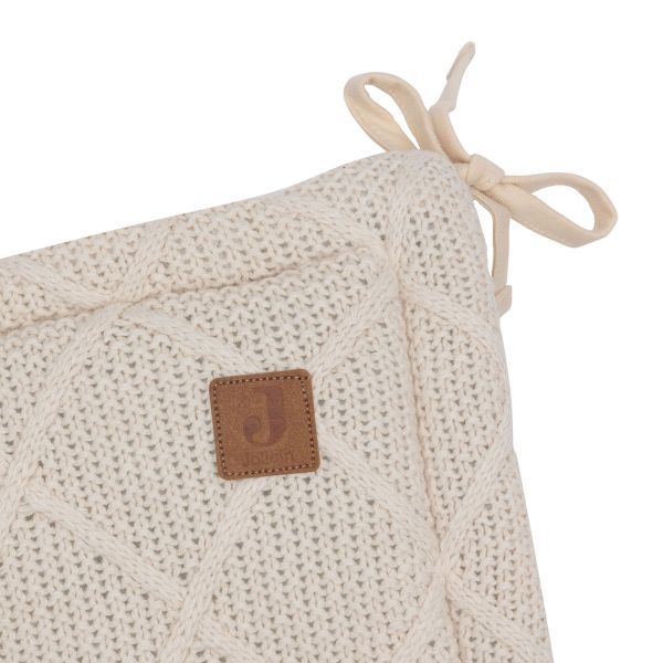 Jollein Check Knit Boxbumper - 180 x 30 cm - Oatmeal Jollein Check Knit Boxbumper - 180 x 30 cm - Oatmeal
