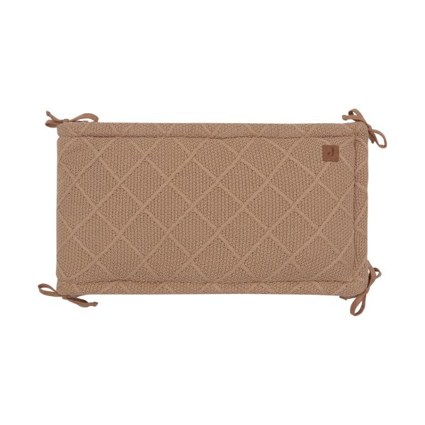 Jollein Check Knit Boxbumper - 180 x 30 cm - Biscuit