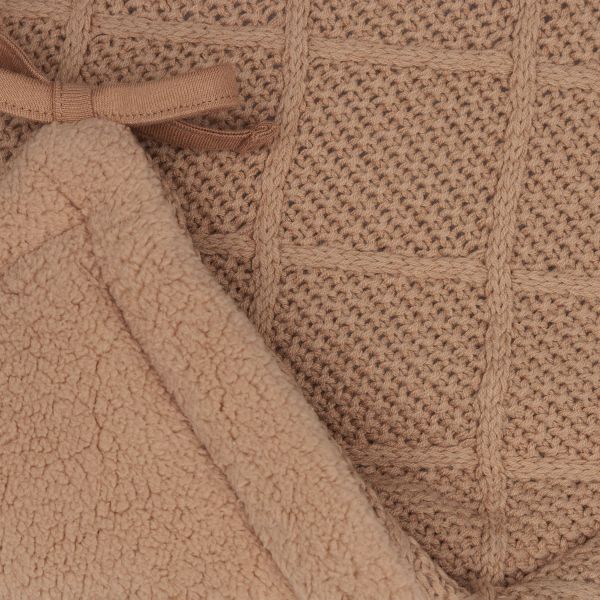 Jollein Check Knit Boxbumper - 180 x 30 cm - Biscuit