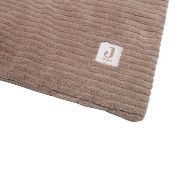 Jollein Boxkleed Box Cloudy Rib - Milky Coffee - 100×100 cm Jollein Boxkleed Box Cloudy Rib - Milky Coffee - 100×100 cm