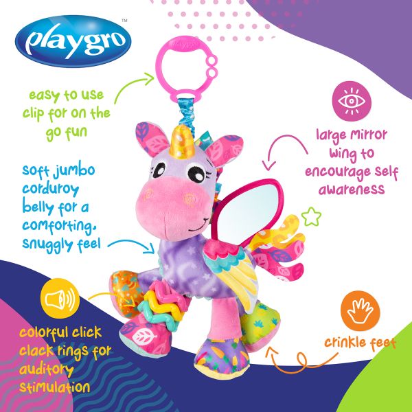 Playgro Activiteitenspeeltje - Stella Unicorn Playgro Activiteitenspeeltje - Stella Unicorn