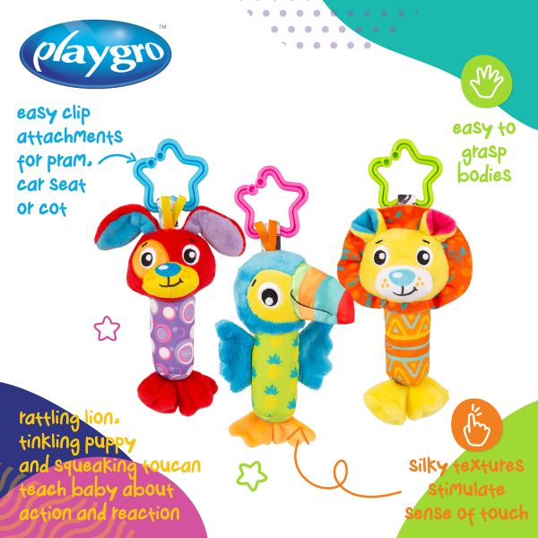 Playgro Grijpspeeltje - Tinkle Trio Playgro Grijpspeeltje - Tinkle Trio