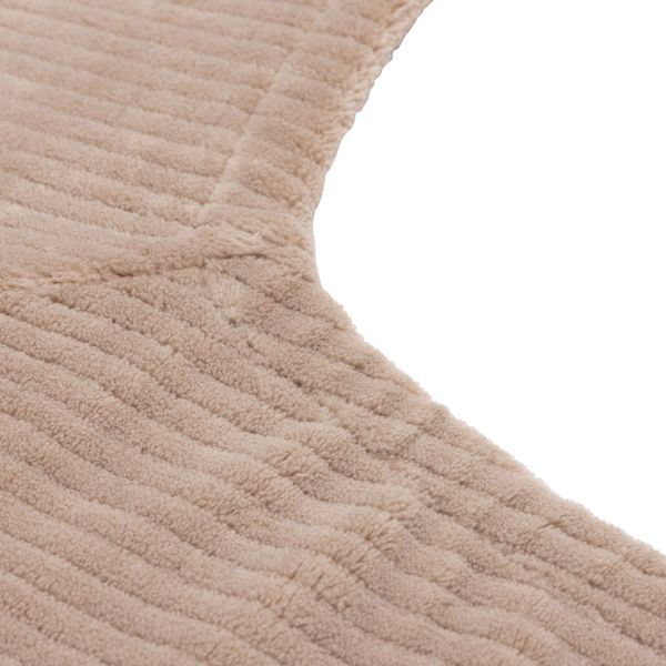 Jollein Aankleedkussenhoes - Milky Coffee - 50x70 cm - Cloudy Rib Jollein Aankleedkussenhoes - Milky Coffee - 50x70 cm - Cloudy Rib