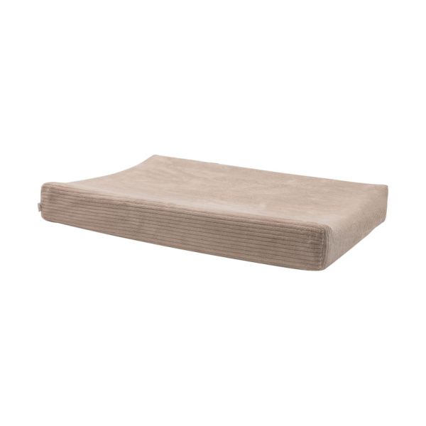 Jollein Aankleedkussenhoes - Milky Coffee - 50x70 cm - Cloudy Rib Jollein Aankleedkussenhoes - Milky Coffee - 50x70 cm - Cloudy Rib