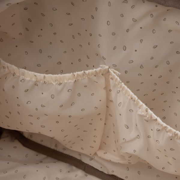Jollein Lily Embossed Luiertas - Milky Coffee Jollein Lily Embossed Luiertas - Milky Coffee