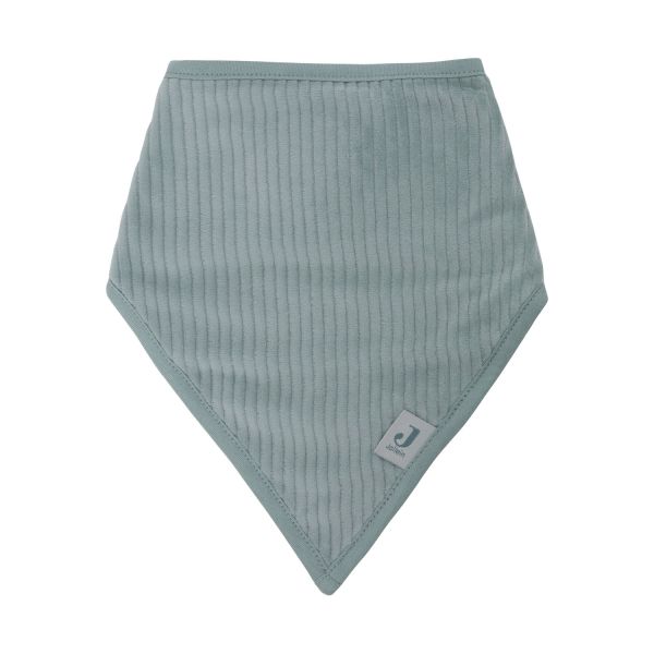 Jollein Slab Bandana - 2 Pack - Velvet Rib - Sea Green / Ivory Jollein Slab Bandana - 2 Pack - Velvet Rib - Sea Green / Ivory