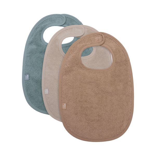 Jollein Slab - 3 Pack - Badstof - Sea Green / Nougat / Biscuit Jollein Slab - 3 Pack - Badstof - Sea Green / Nougat / Biscuit