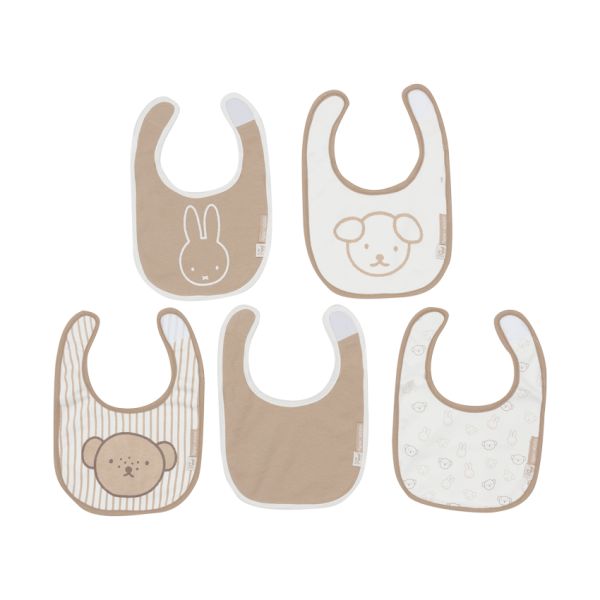Jollein Slab Jersey Waterproof - Miffy Heads - 5 Stuks Jollein Slab Jersey Waterproof - Miffy Heads - 5 Stuks