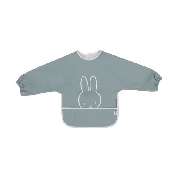 Jollein Miffy Peekaboo Slab Waterproof Met Mouw - Sea Green Jollein Miffy Peekaboo Slab Waterproof Met Mouw - Sea Green