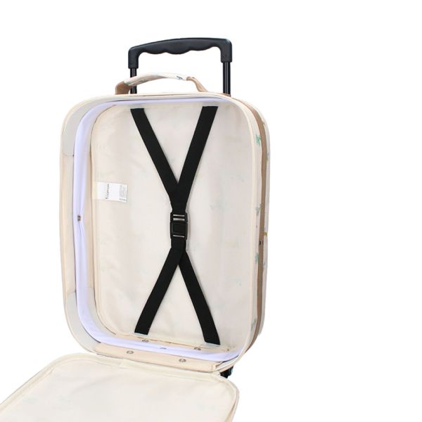 Kidzroom Trolley koffer - Small Talk - Beige Kidzroom Trolley koffer - Small Talk - Beige