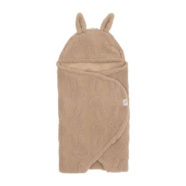 Jollein Wikkeldeken - Biscuit - Miffy Jacquard Teddy Jollein Wikkeldeken - Biscuit - Miffy Jacquard Teddy