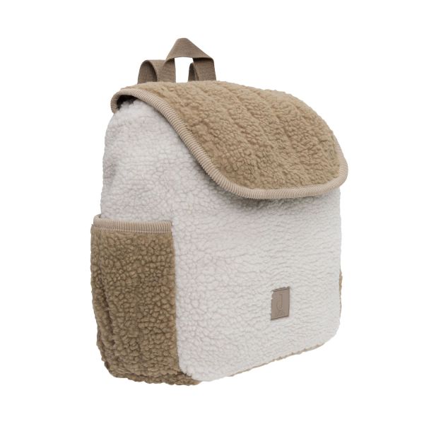 Jollein Colourblock Teddy Kinderrugzak - Naturel